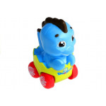 Dinosaurus vo vajci na kolieskach - farebný